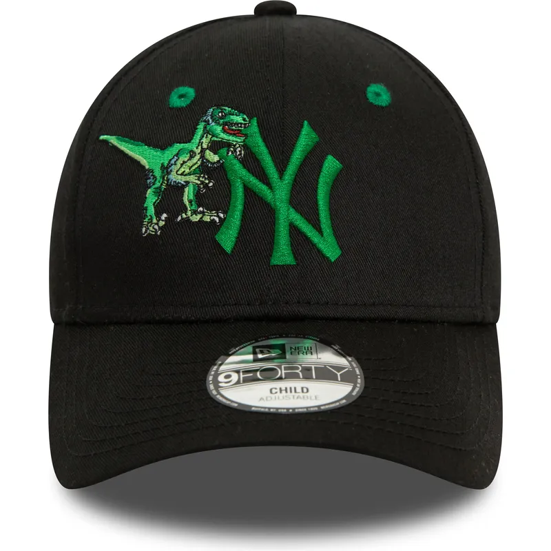 kapa-zaobljena-crna-podesiv-za-djecu-9forty-graphic-new-york-yankees-mlb-new-era