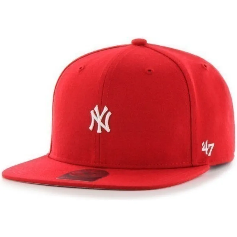 kapa-ravna-crvena-snapback-new-york-yankees-mlb-47-brand