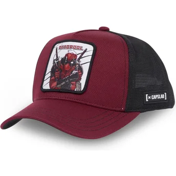 kapa-zaobljena-crvena-snapback-bad1-deadpool-marvel-comics-capslab