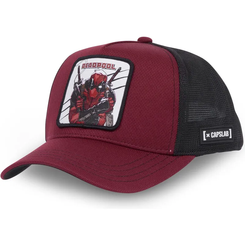 kapa-zaobljena-crvena-snapback-bad1-deadpool-marvel-comics-capslab
