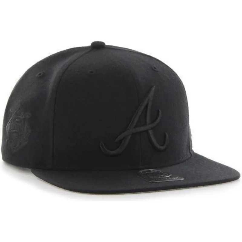 kapa-ravna-crna-snapback-atlanta-braves-mlb-47-brand