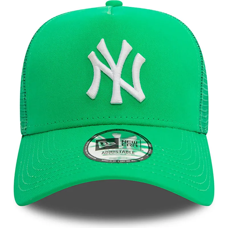 kapa-zaobljena-zelena-snapback-a-frame-league-essential-new-york-yankees-mlb-new-era