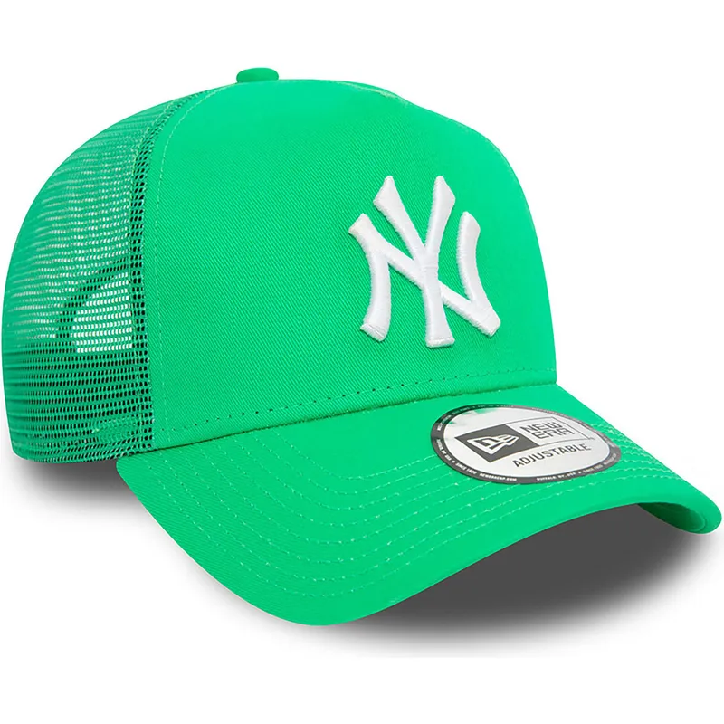 kapa-zaobljena-zelena-snapback-a-frame-league-essential-new-york-yankees-mlb-new-era