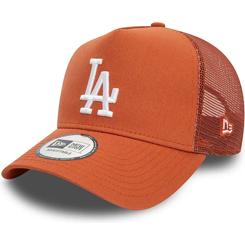 kapa-zaobljena-smeda-snapback-a-frame-league-essential-los-angeles-dodgers-mlb-new-era