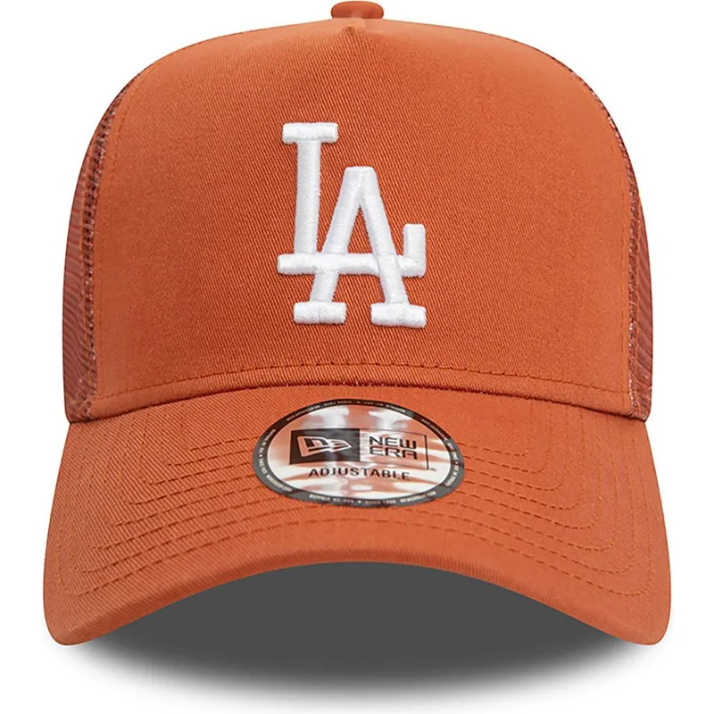 kapa-zaobljena-smeda-snapback-a-frame-league-essential-los-angeles-dodgers-mlb-new-era