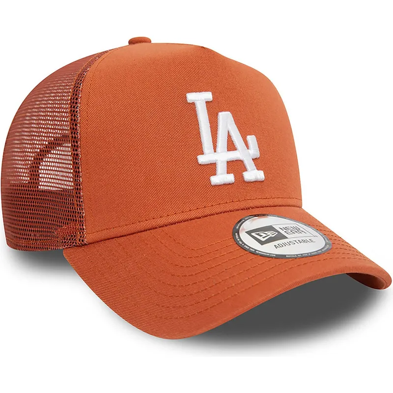 kapa-zaobljena-smeda-snapback-a-frame-league-essential-los-angeles-dodgers-mlb-new-era