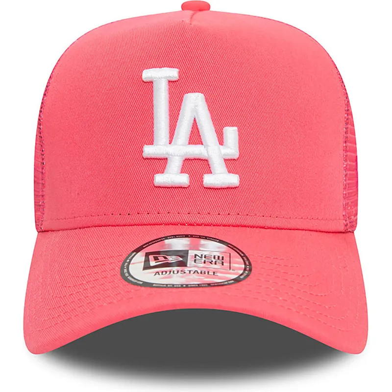 kapa-zaobljena-ruzicasta-snapback-a-frame-league-essential-los-angeles-dodgers-mlb-new-era