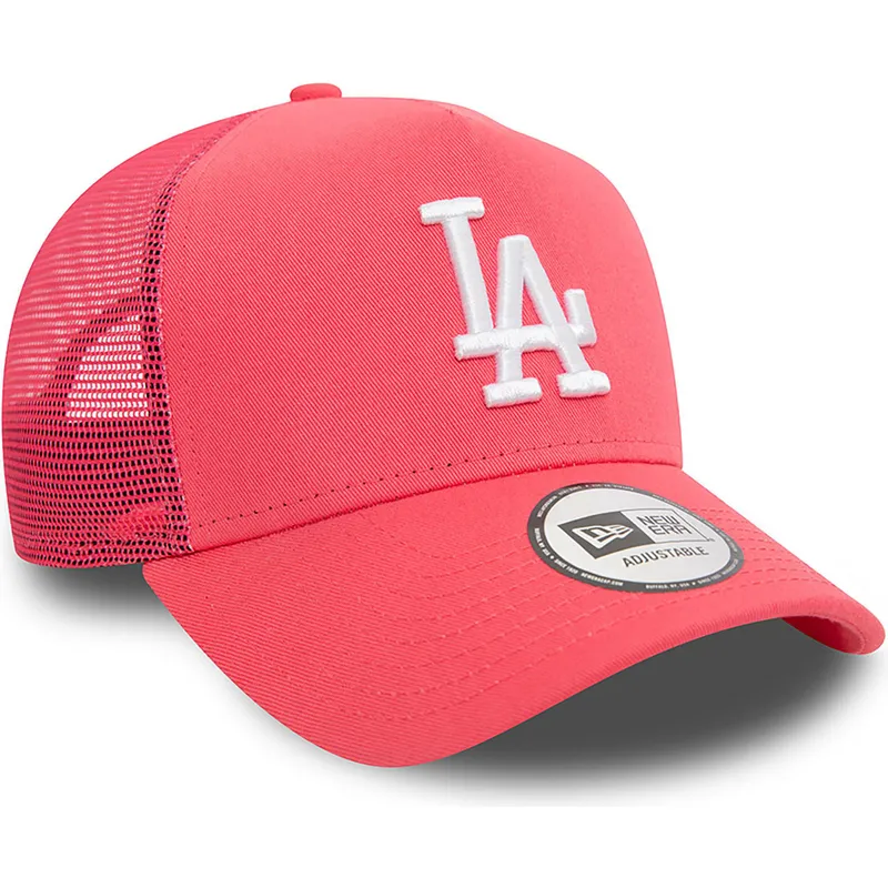 kapa-zaobljena-ruzicasta-snapback-a-frame-league-essential-los-angeles-dodgers-mlb-new-era