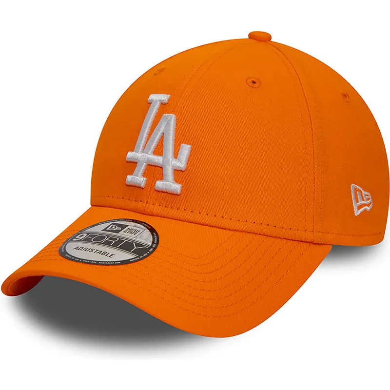 kapa-zaobljena-narancasta-podesiv-9forty-league-essential-los-angeles-dodgers-mlb-new-era