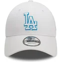 kapa-zaobljena-bijela-podesiv-9forty-team-outline-los-angeles-dodgers-mlb-new-era