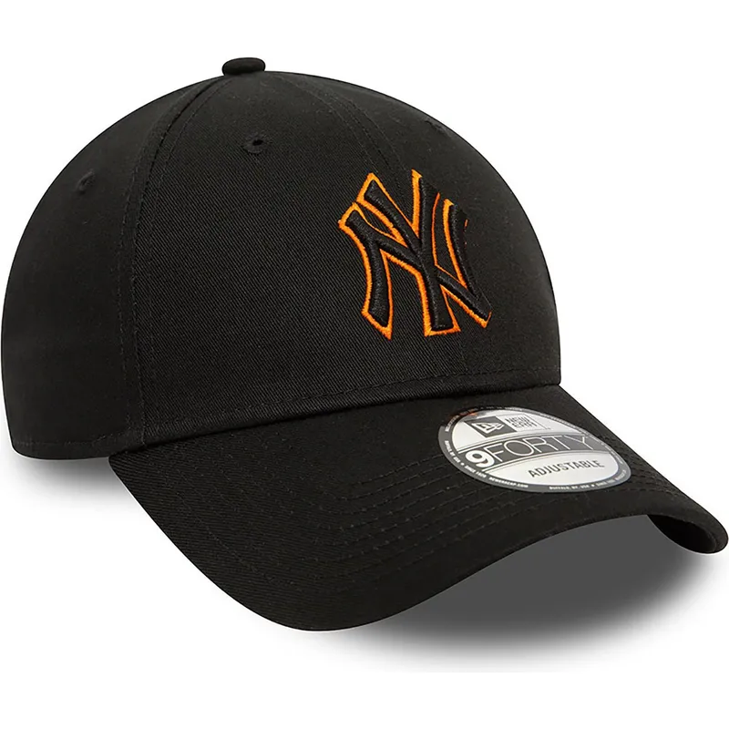 kapa-zaobljena-crna-podesiv-9forty-team-outline-new-york-yankees-mlb-new-era