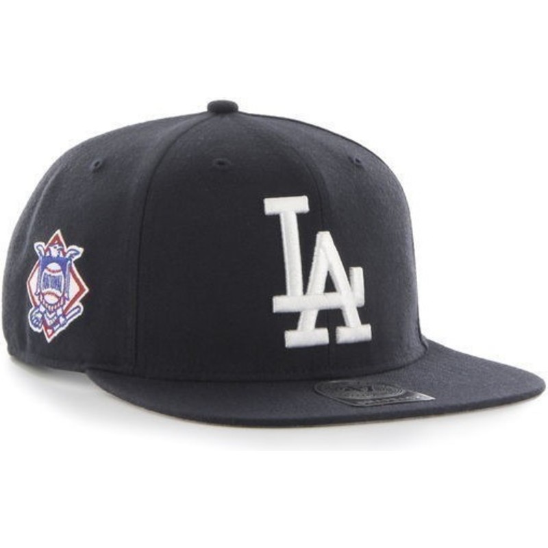47-brand-flat-brim-white-logo-los-angeles-dodgers-mlb-sure-shot-black-snapback-cap