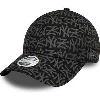 Cap zaobljena black adjustable strap 9FORTY Monogram New York Yankees MLB New Era