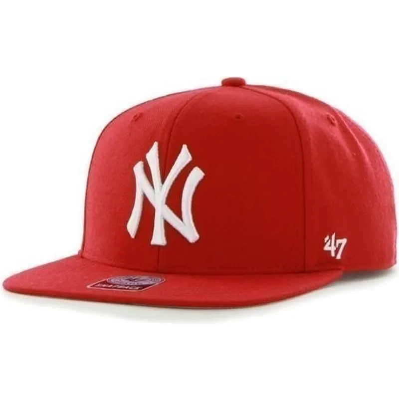 kapa-ravna-crvena-snapback-new-york-yankees-mlb-47-brand