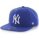 47-brand-flat-brim-new-york-yankees-mlb-sure-shot-blue-snapback-cap