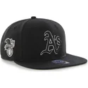 kapa-ravna-crna-snapback-oakland-athletics-mlb-47-brand