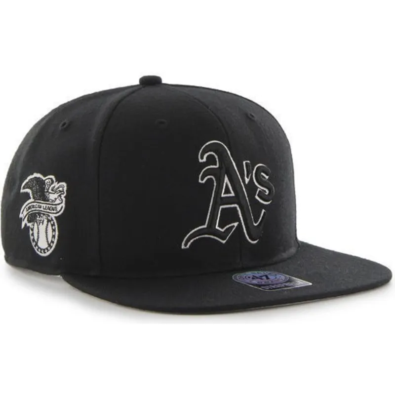 kapa-ravna-crna-snapback-oakland-athletics-mlb-47-brand