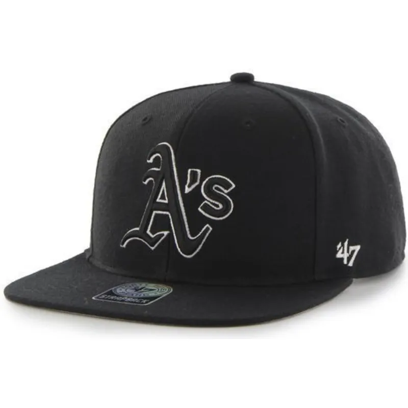 kapa-ravna-crna-snapback-oakland-athletics-mlb-47-brand