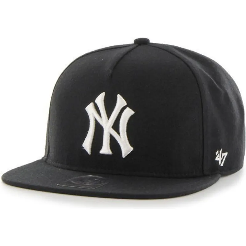kapa-ravna-crna-snapback-new-york-yankees-mlb-47-brand