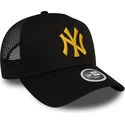 kapa-zaobljena-crna-snapback-a-frame-metallic-new-york-yankees-mlb-new-era