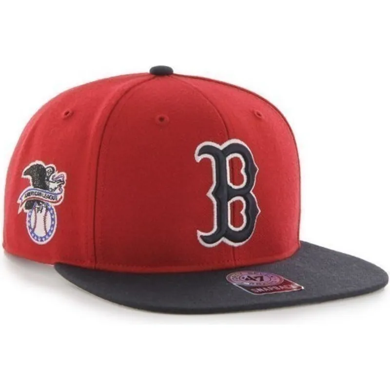 kapa-ravna-crvena-snapback-boston-red-sox-mlb-47-brand