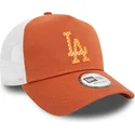 kapa-zaobljena-smeda-snapback-a-frame-seasonal-infill-los-angeles-dodgers-mlb-new-era
