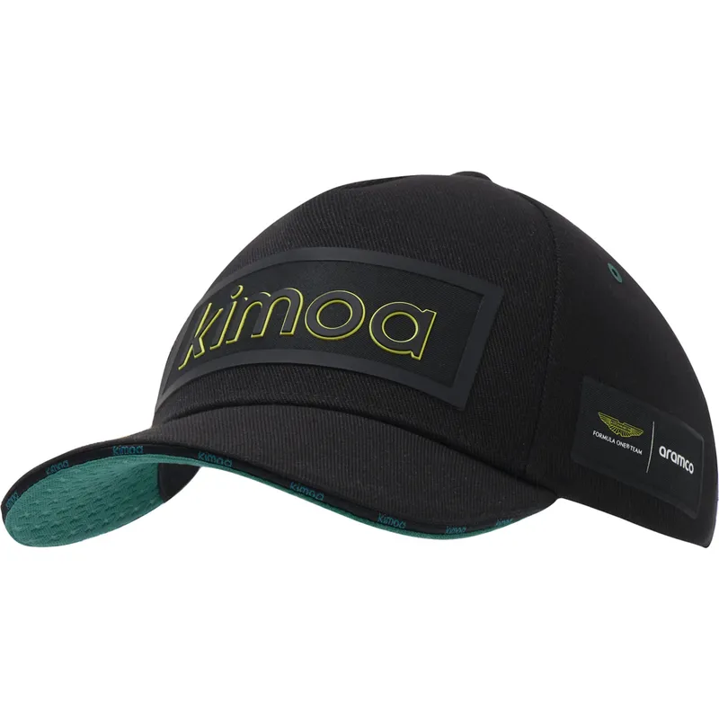 kapa-zaobljena-crna-podesiv-patch-aston-martin-f1-team-x-kimoa-aston-martin-formula-1-kimoa