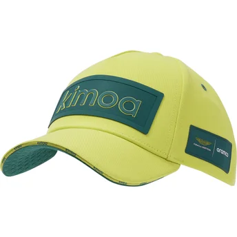 Cap zaobljena yellow adjustable strap Patch Aston Martin F1 Team X Kimoa Aston Martin Formula 1 Kimoa