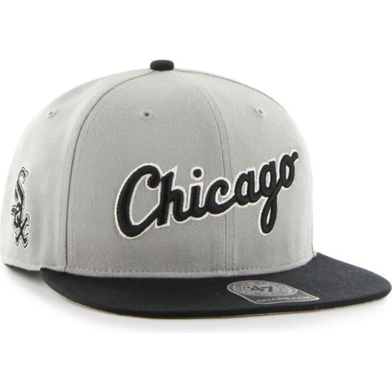 kapa-ravna-siva-snapback-letras-chicago-white-sox-mlb-47-brand kapa-ravna-siva-snapback-letras-chicago-white-sox-mlb-47-brand