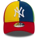 kapa-zaobljena-visebojno-podesiv-za-djecu-9forty-block-new-york-yankees-mlb-new-era