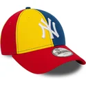 kapa-zaobljena-visebojno-podesiv-za-djecu-9forty-block-new-york-yankees-mlb-new-era