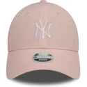 kapa-zaobljena-ruzicasta-podesiv-9forty-linen-new-york-yankees-mlb-new-era