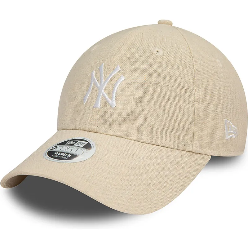 kapa-zaobljena-bez-podesiv-9forty-linen-new-york-yankees-mlb-new-era