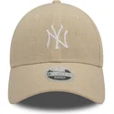 kapa-zaobljena-bez-podesiv-9forty-linen-new-york-yankees-mlb-new-era