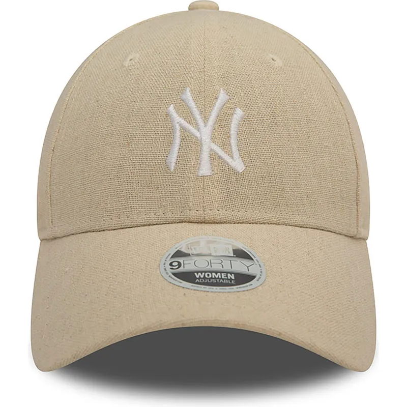 kapa-zaobljena-bez-podesiv-9forty-linen-new-york-yankees-mlb-new-era