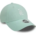 kapa-zaobljena-zelena-podesiv-9forty-linen-los-angeles-dodgers-mlb-new-era