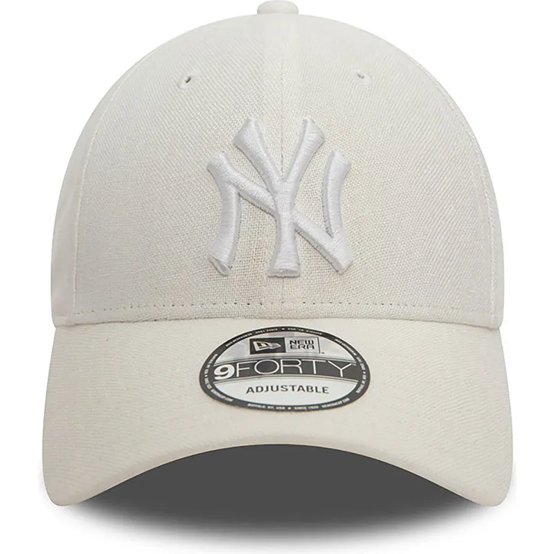 kapa-zaobljena-bijela-podesiv-9forty-linen-new-york-yankees-mlb-new-era