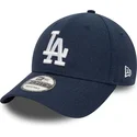 kapa-zaobljena-mornarsko-plava-podesiv-9forty-linen-los-angeles-dodgers-mlb-new-era