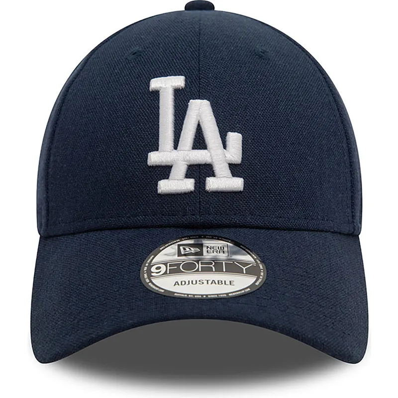 kape-zaobljena-mornarsko-plava-podesiva-traka-9forty-linen-los-angeles-dodgers-mlb-new-era