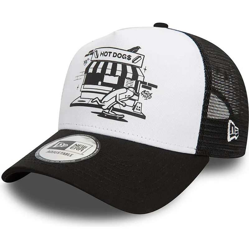 kapa-zaobljena-crna-snapback-a-frame-graphic-hot-dog-new-york-new-era