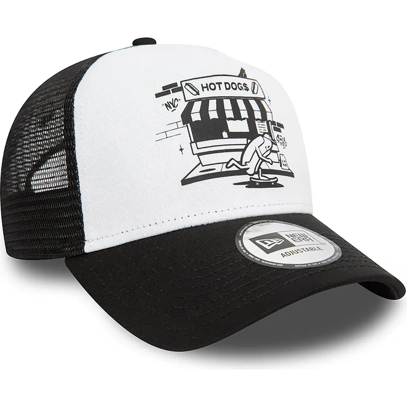 kapa-zaobljena-crna-snapback-a-frame-graphic-hot-dog-new-york-new-era