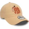 kapa-zaobljena-smeda-podesiv-9twenty-floral-new-york-yankees-mlb-new-era