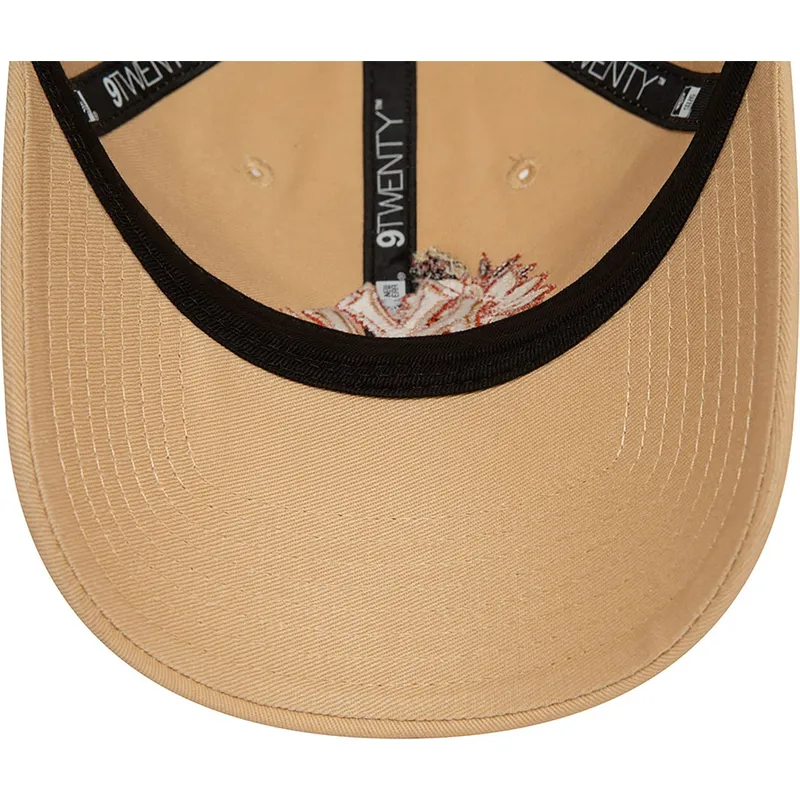 kapa-zaobljena-smeda-podesiv-9twenty-floral-new-york-yankees-mlb-new-era