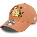 kapa-zaobljena-smeda-podesiv-9twenty-floral-los-angeles-dodgers-mlb-new-era