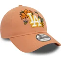 kapa-zaobljena-smeda-podesiv-9twenty-floral-los-angeles-dodgers-mlb-new-era