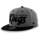 kapa-ravna-siva-snapback-letras-los-angeles-kings-nhl-47-brand