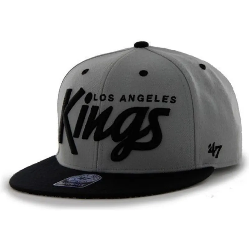 kapa-ravna-siva-snapback-letras-los-angeles-kings-nhl-47-brand kapa-ravna-siva-snapback-letras-los-angeles-kings-nhl-47-brand