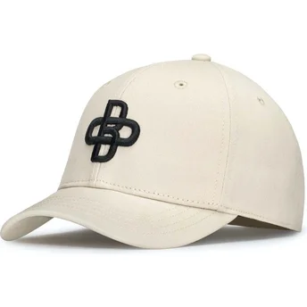 Cap zaobljena beige adjustable strap Oblack