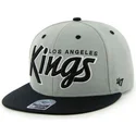 kapa-ravna-siva-snapback-letras-los-angeles-kings-nhl-47-brand