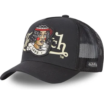 Cap zaobljena black snapback Von Dutch